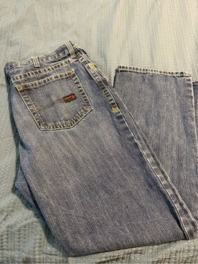 Ariat Work FR M4 Low Rise Boot Cut Men's Jeans 42x32 Blue Flame Resistant